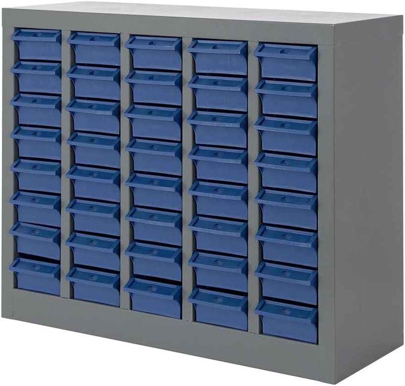 40 Drawers Parts Cabinet, Bolt & Nut Storage, Hardware Tool Organization Shelves