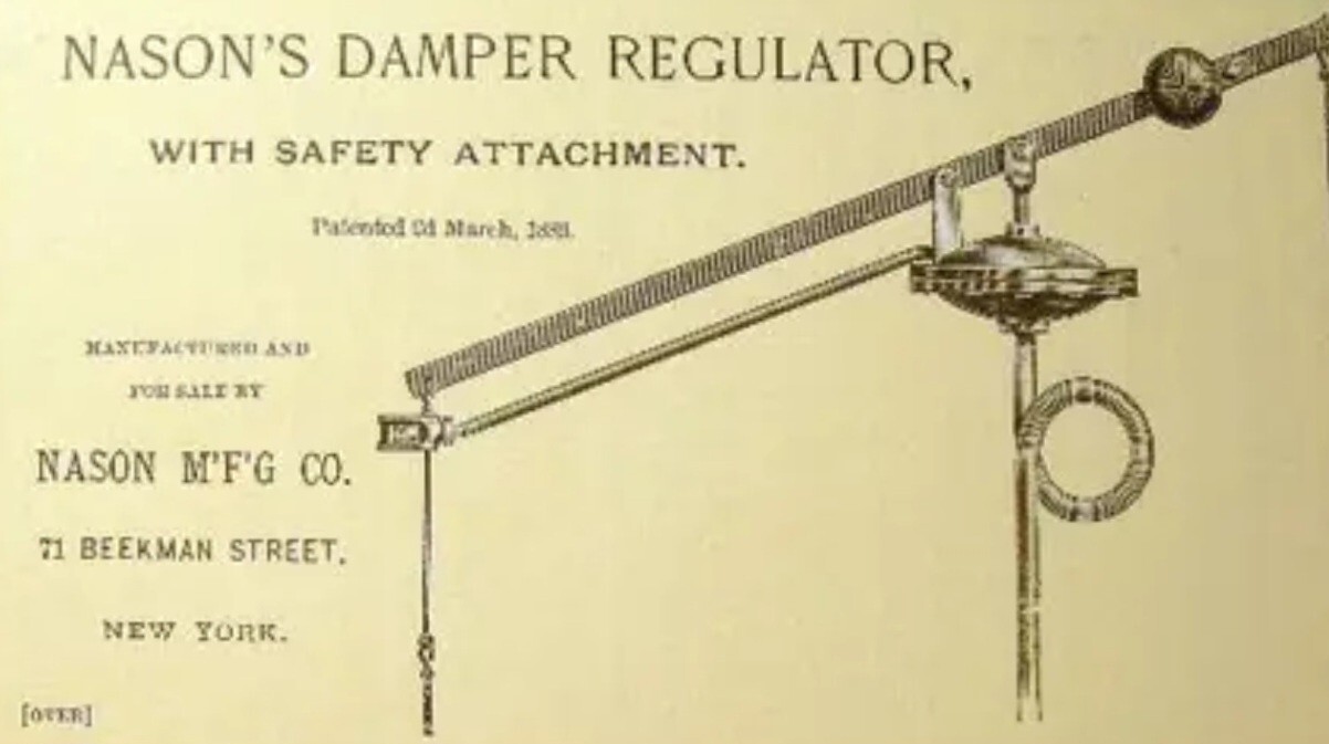 Antique Joseph/Carleton NASON M'F'G Early NYC Steam Makers Plaque