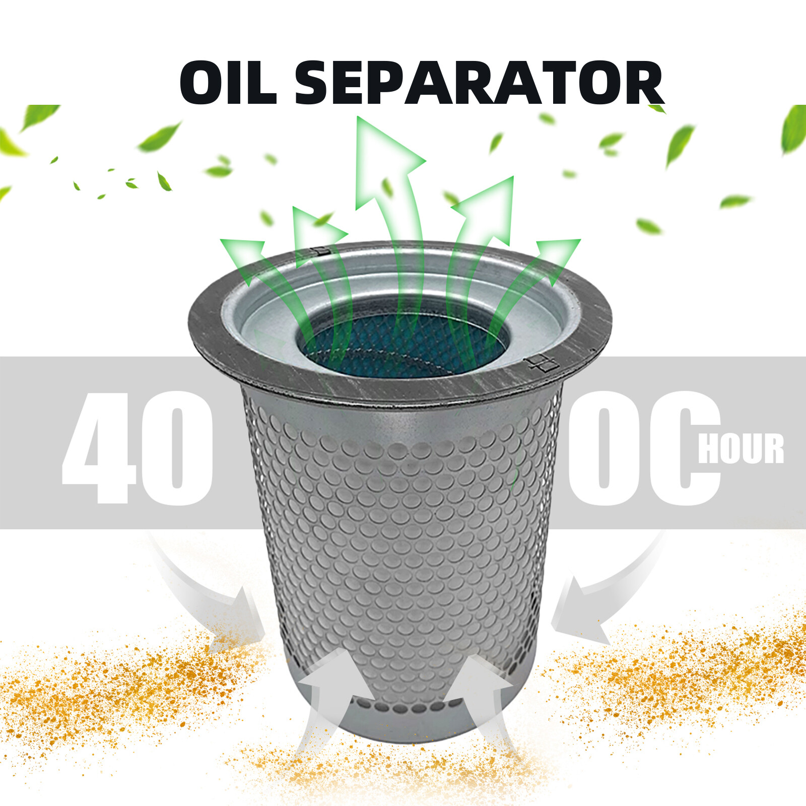 KB8220 Air Oil Separator Element for 4HP-10HP Screw Air Compressor Replacement