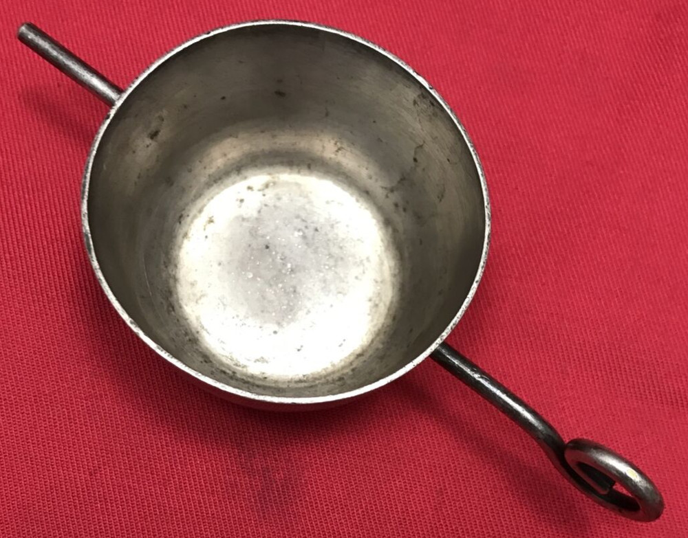 Silverplated Rollover Jigger Pigtail Handle "W" mark