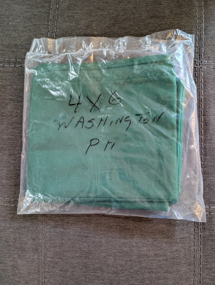 Nylon Washington State Flag. Double Sided. Never Flown