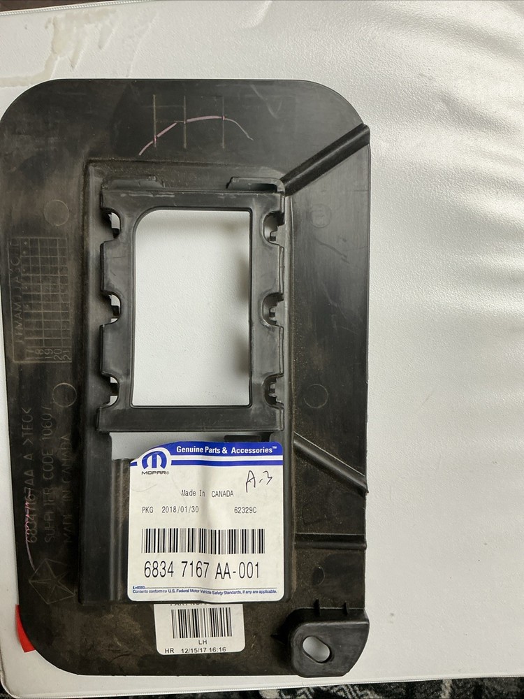 Genuine Mopar Blind Spot Module Bracket Left 68347167AA