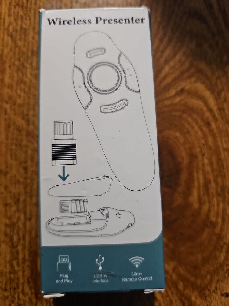 Wireless Presentation Clicker for PowerPoint Presentations, USB Dongle Presenter