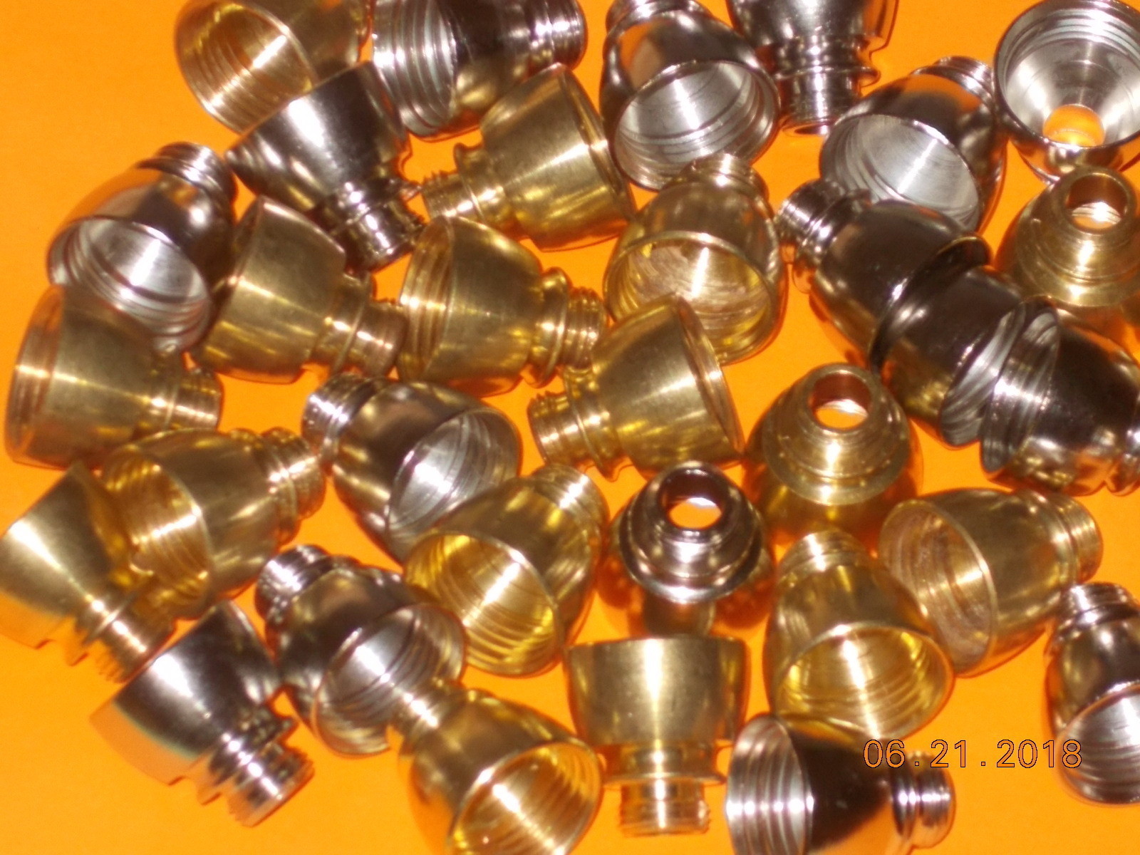 Tobacco Pipe parts & accessories - (1) Standard Metal Bowl - Brass - 5/8"