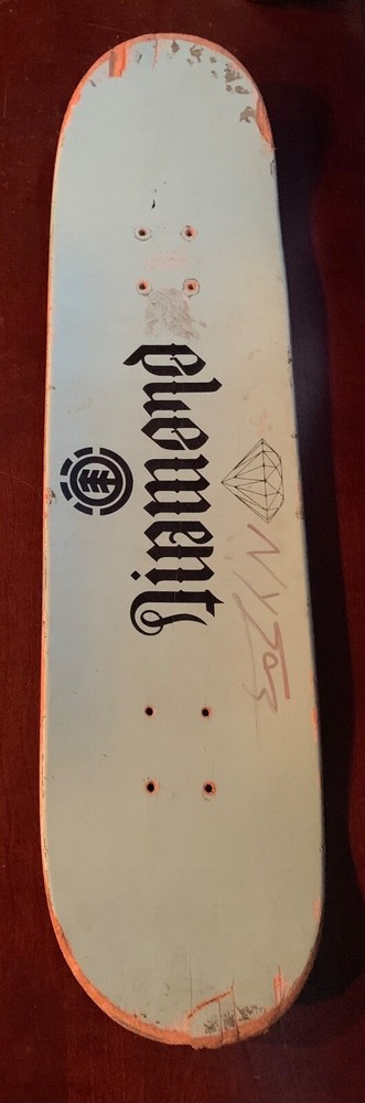 NYJAH HUSTON Signed Element Diamond Skateboard Deck  - PSA COA