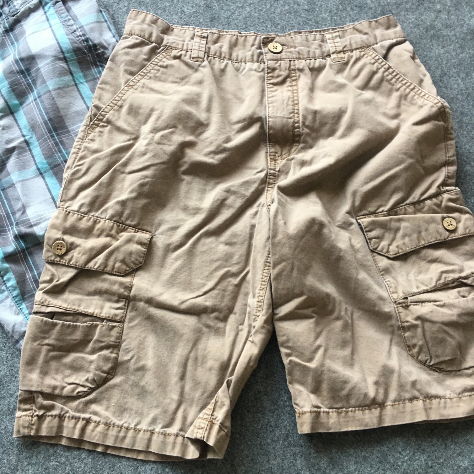Boy Size 16 Clothing Lot 3x Shorts Summer Khaki Plaid Cargo Outdoor Preppy