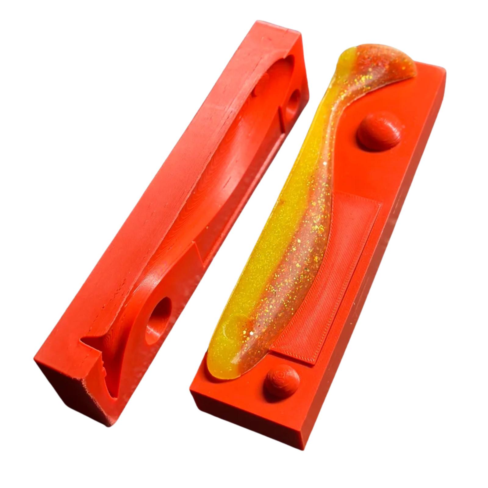 Paddletail Swimbait Fishing Lure Bait Mold DIY Soft Open Pour 2", 3", 4", 5", 6"