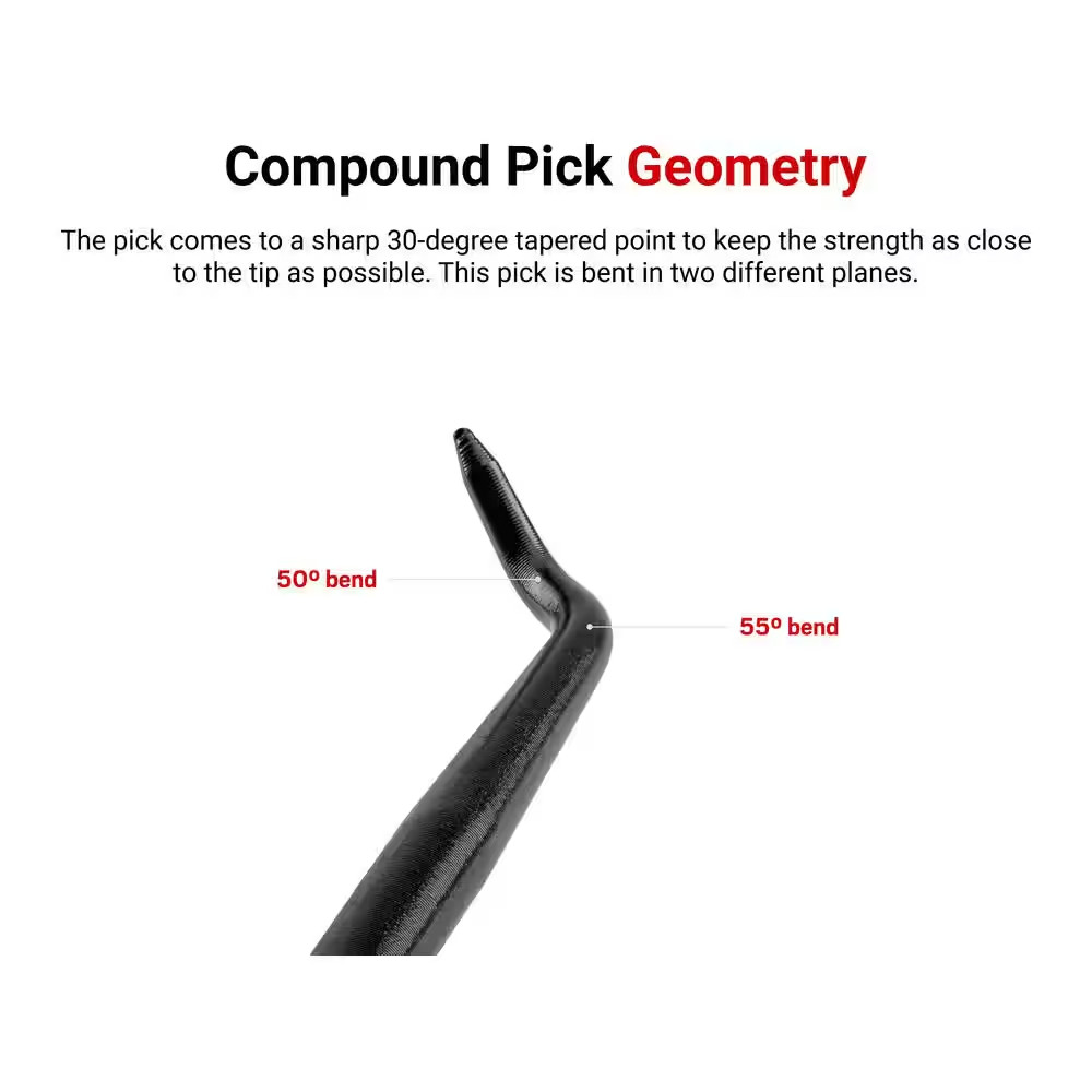 Compound Blunt Pick (1/8 X 3 In. Shank)