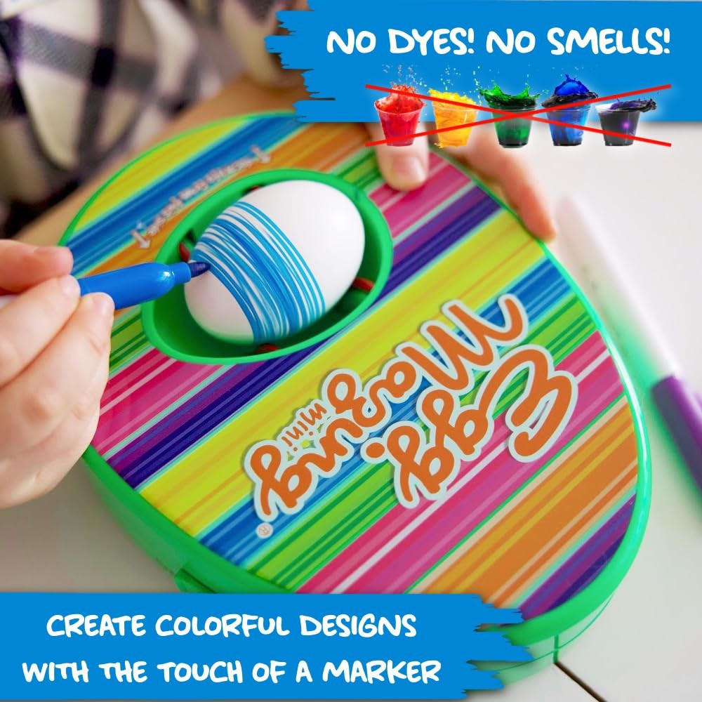 EggMazing Easter Egg Mini Decorator Kit Arts and Crafts Set Includes Egg