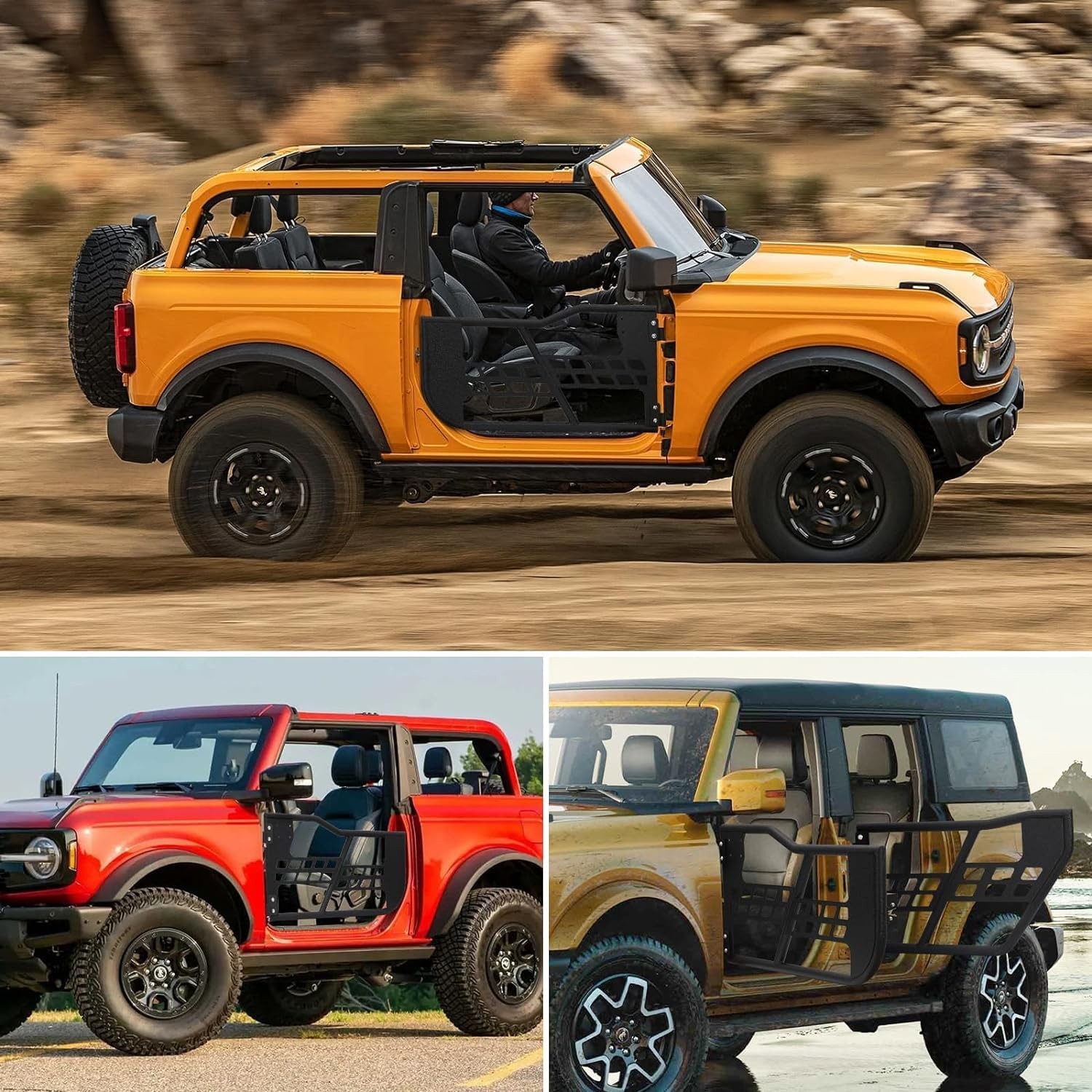 2018-2025 Wrangler JL/JLU & JT 4-Door Tube Doors | Complete Front/Rear Kit
