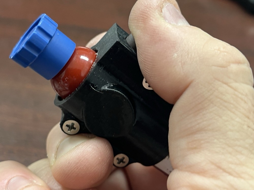 Custom Thumb Finger Button Switch for 10cc Air Dispenser Syringe Solder Paste