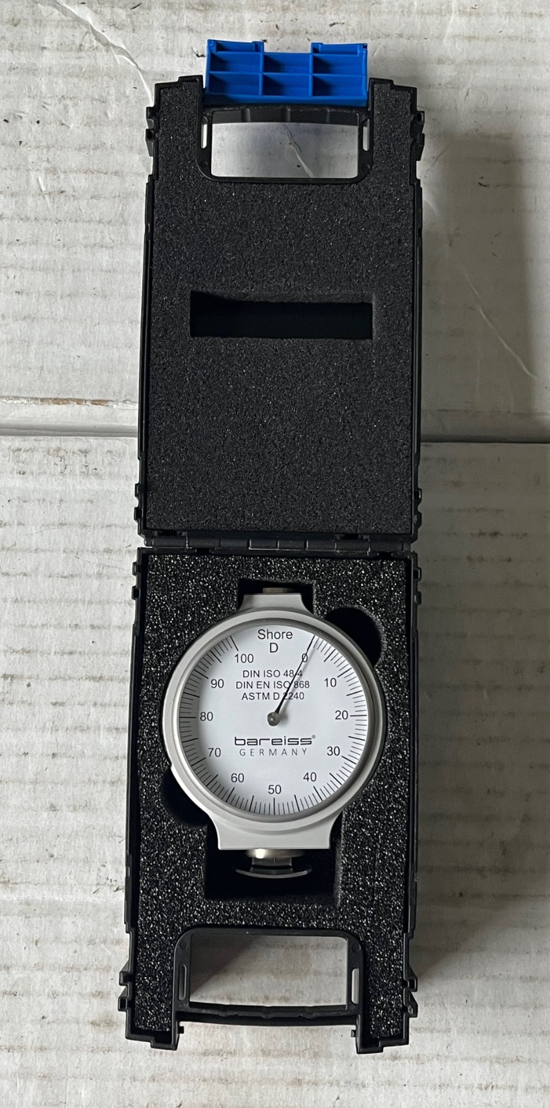 Bareiss Shore Durometer Type D Dial - German Made - With Calibration Cert & Case