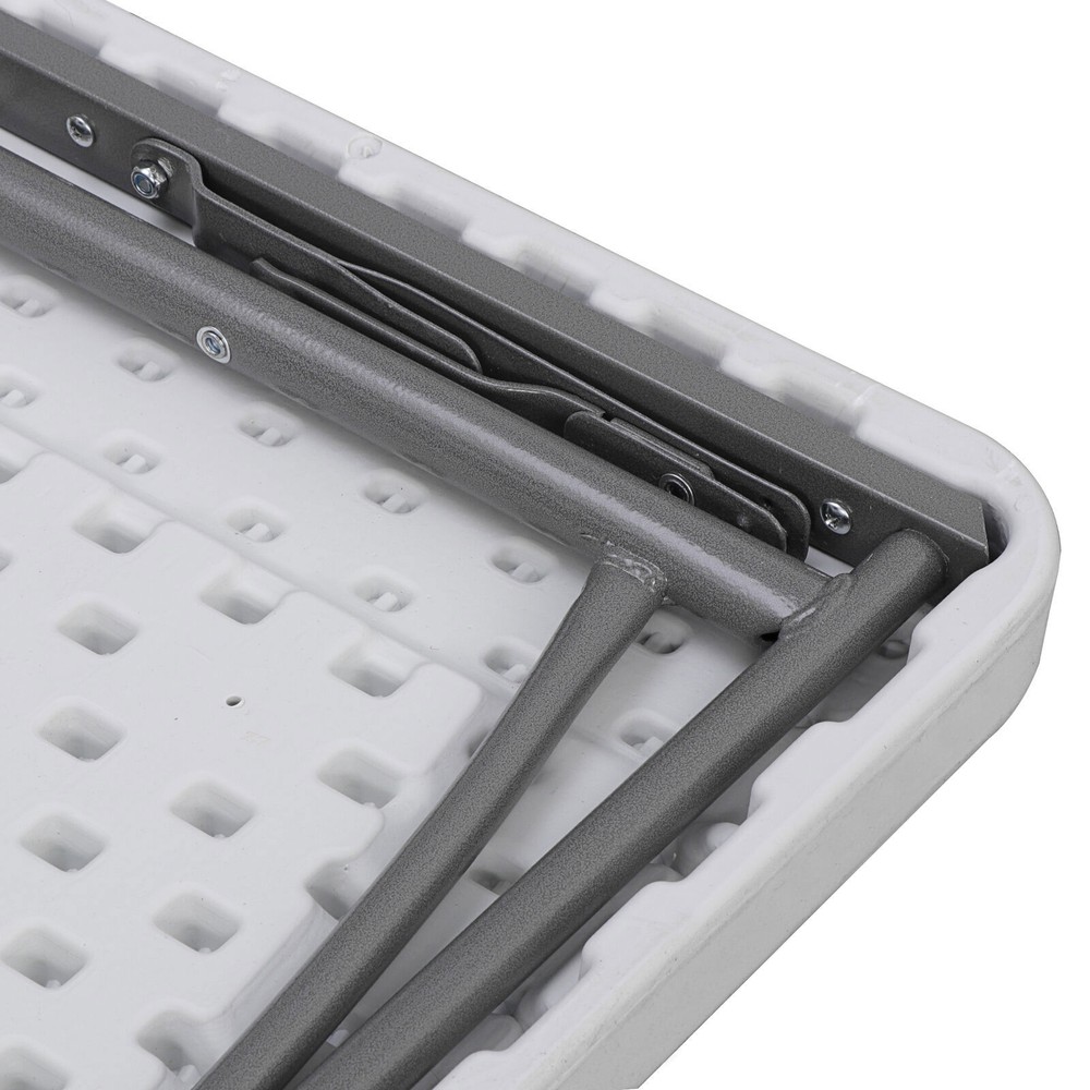 3FT Folding Picnic Table Adjustable Plastic Utility Table for Camping W/ Handle