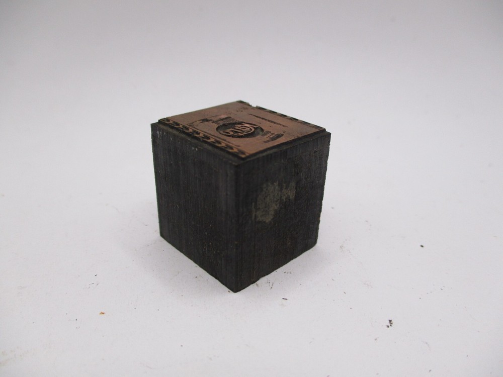 Vintage Printing Letterpress Printers Block Copper Karo