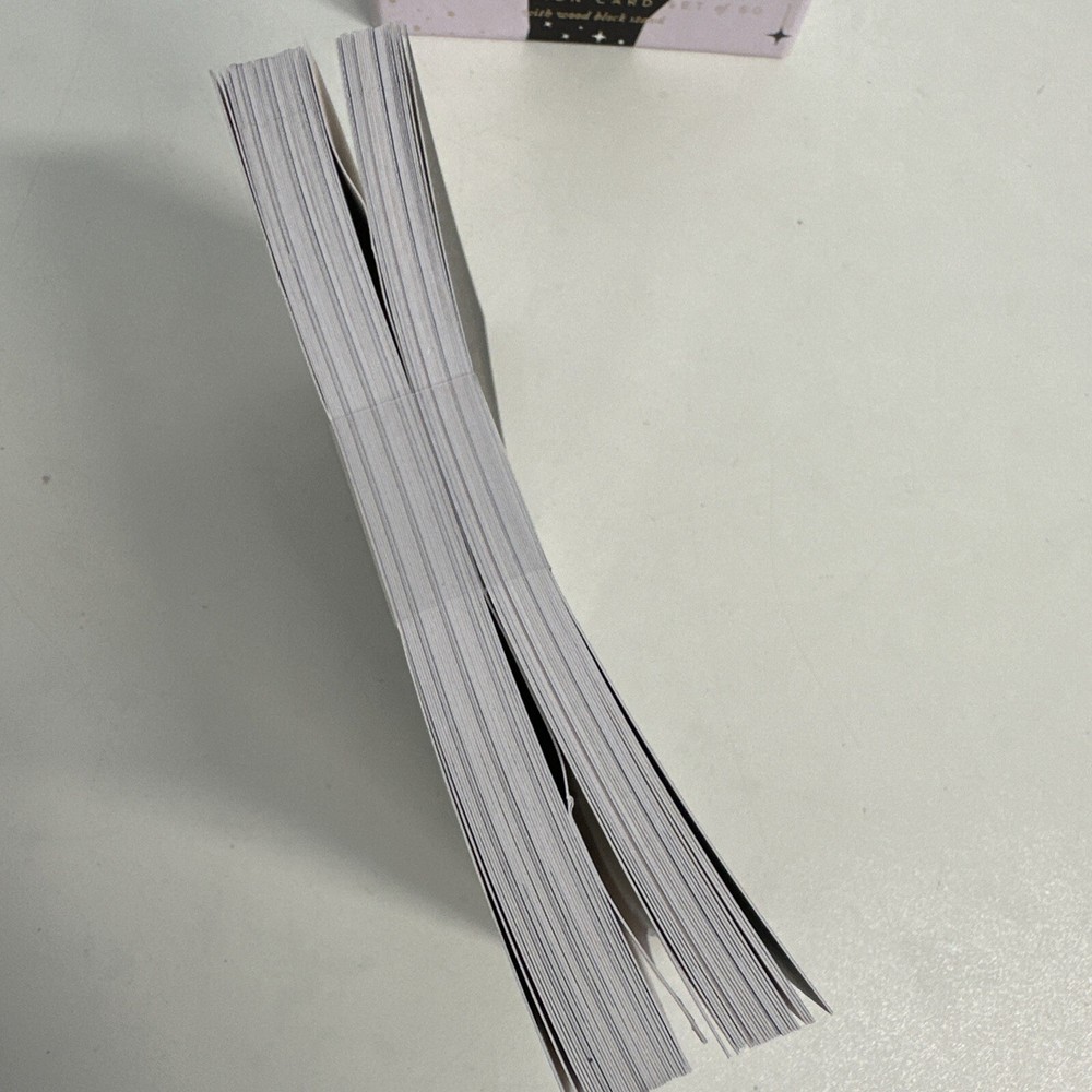 Affirmation Card Set (Missing Wood Block Stand (READ/ issues) 60 Count Notecards
