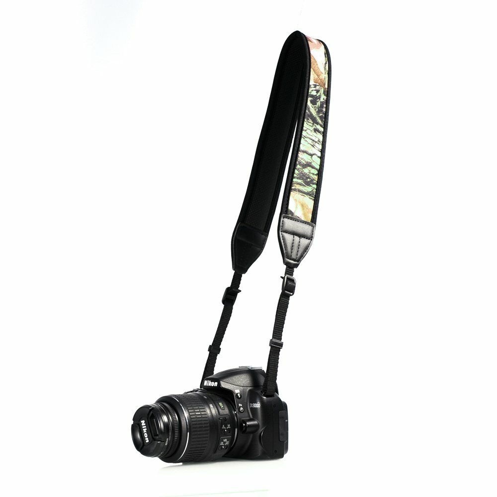 Padded Neck Shoulder Strap with Red Grosgrain Ties