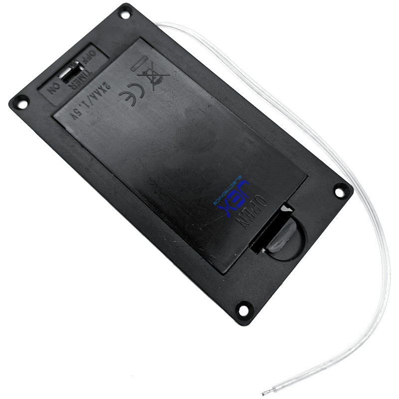 Twin/2X/Two AA Panel Mount Battery Holder Case Box 3V With Timer Power Switch