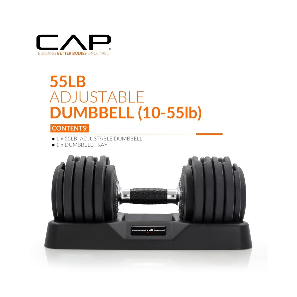 CAP Barbell ADJUSTABELL Adjustable Round Dumbbell Weights - Singles... Fast Ship