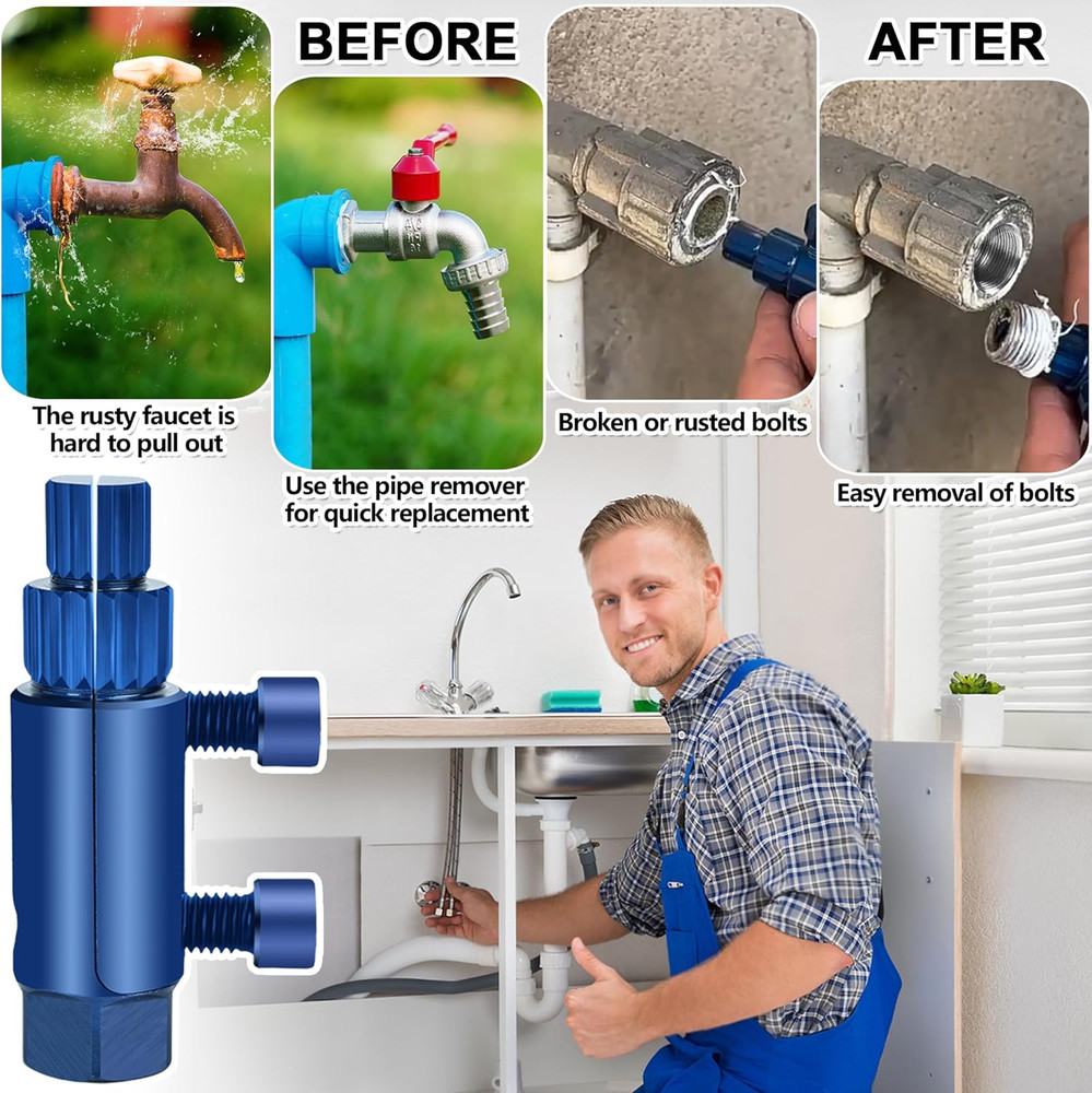 Broken Pipe Thread Extractor Tool, New Broken Faucet Removal Tool, 2025 Stripped
