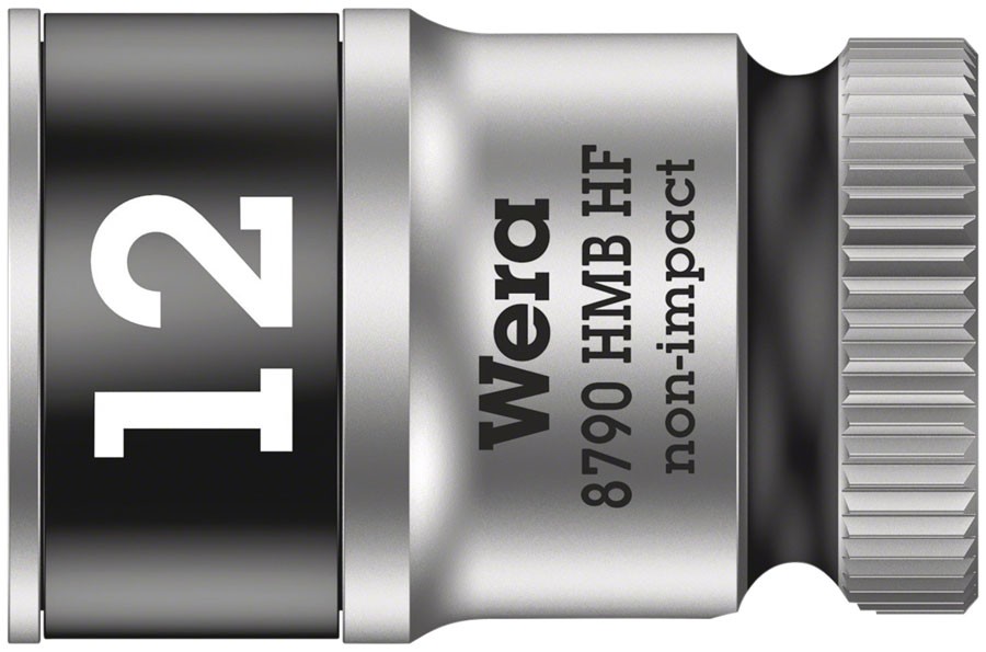 Wera Zyklop 3/8" Drive 12mm Socket with Holding Function & Color-Coded Size