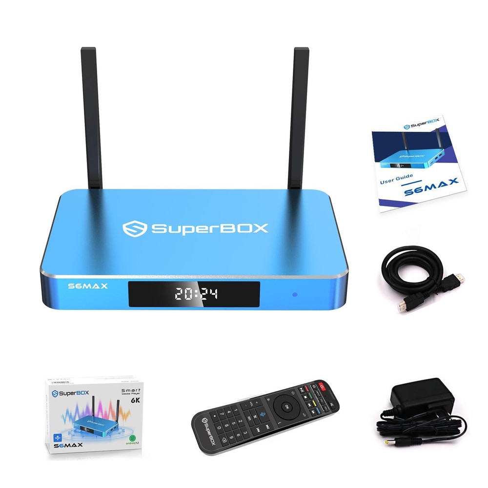 SuperBox S6Max TV BOX Support Authorized Distributor Same Day Shipping Send Gift