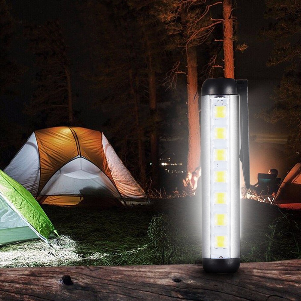 2-PACK USB COB LED Flashlight Work Light Magnetic Super Bright Torch Penlight US