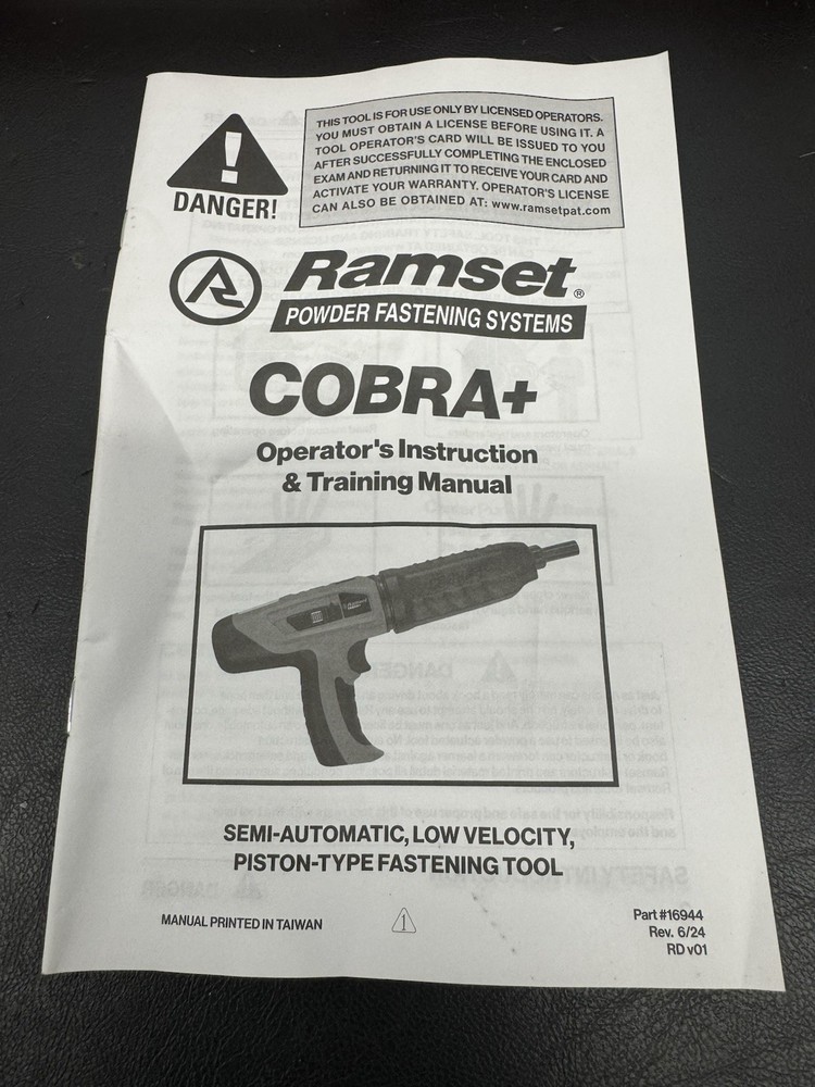 Ramset Cobra Plus Nailer In Case
