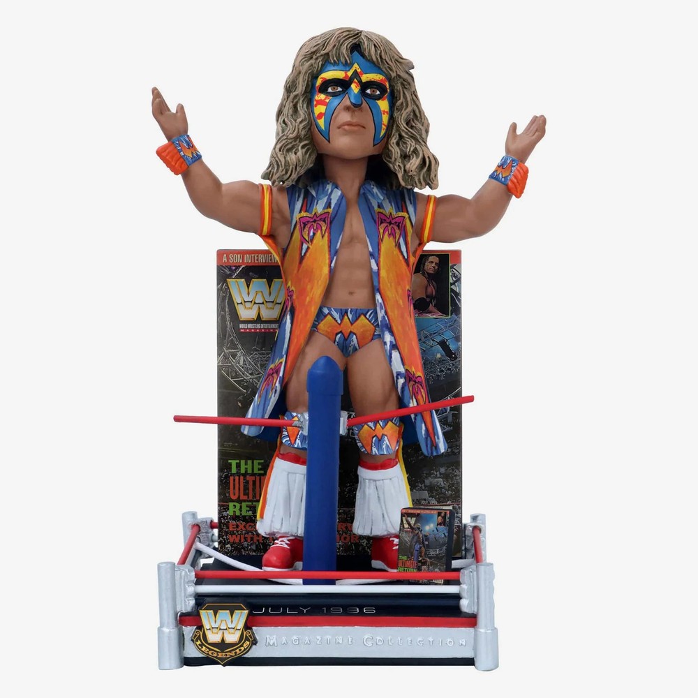 Ultimate Warrior Ultimate Return WWE Magazine Cover Bobblehead WWE Wrestling
