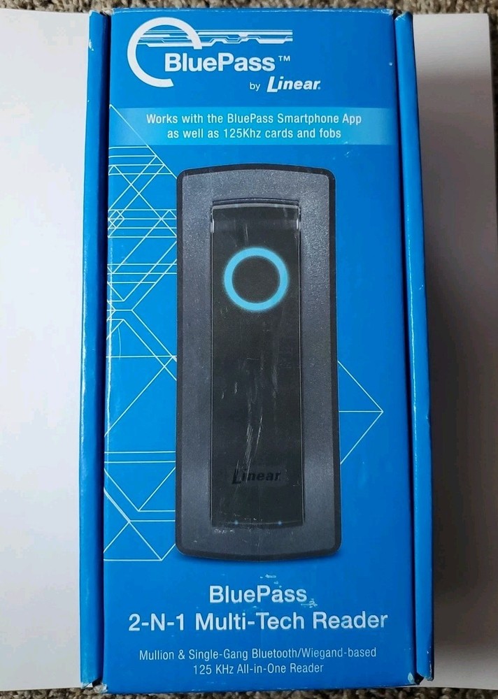 BluePass by Linear 2-N-1 Multi-Tech Reader 2N1-BTPRX 125 KHz All In One Reader