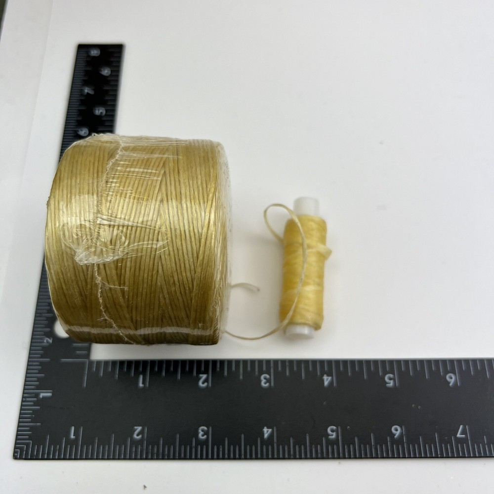 1 Roll Natural Waxed Beading Thread Spool Artificial Wax Leather Craft