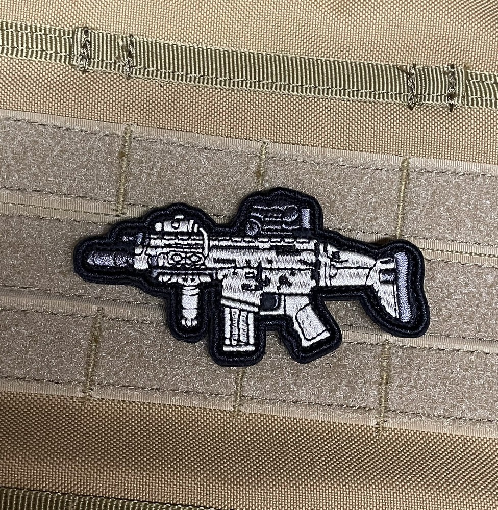 Operator Rifle Patch Gun Carbine AR Army Weapon COD Tactical Morale Patch Hook