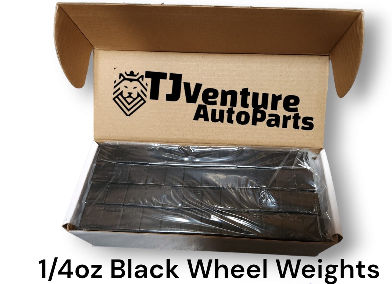 1 BOX 1/4 OZ BLACK WHEEL WEIGHTS STICK-ON ADHESIVE TAPE 9 LBS LEAD-FREE 576 PCS