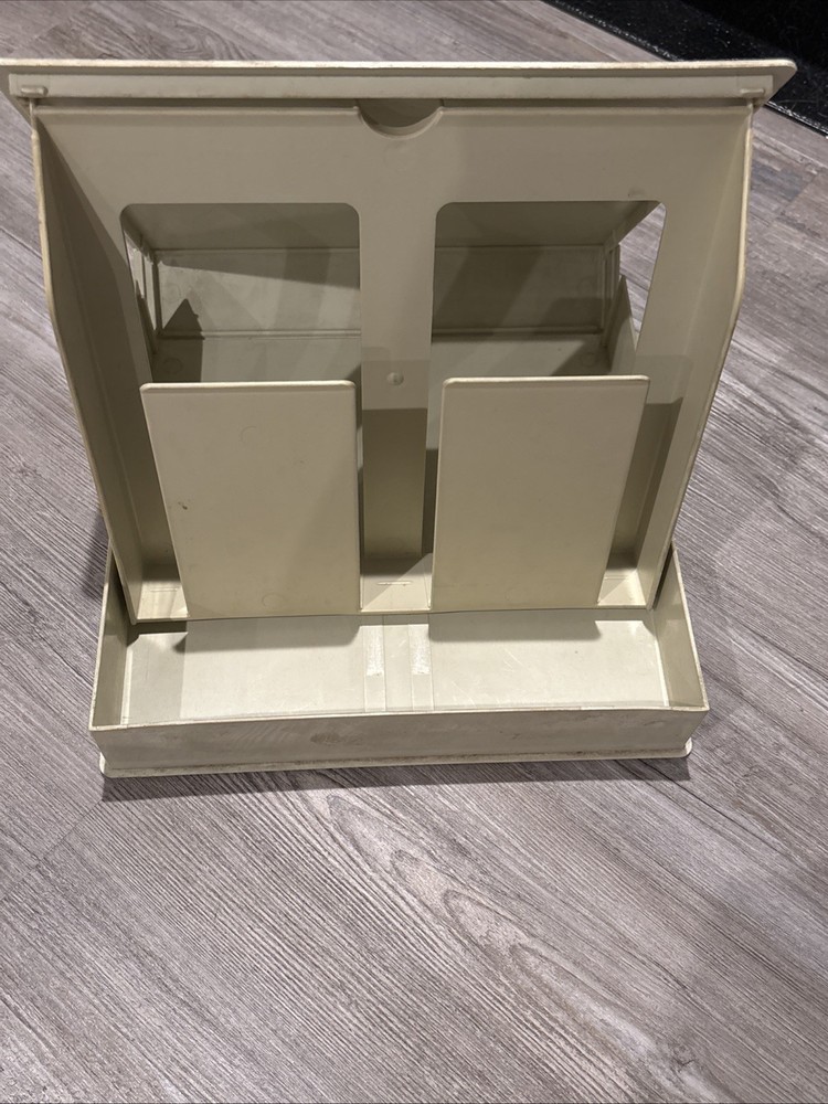 Vintage WANG 8” Floppy Disk Case Holder Beige