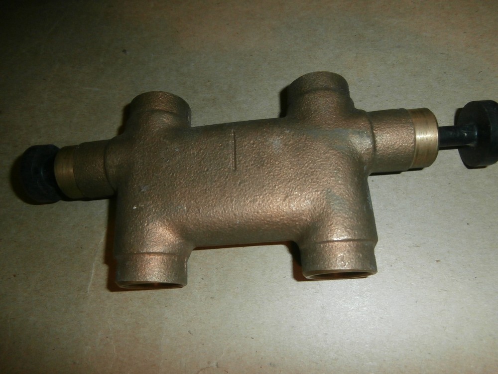 3/4" Copper Sweat Divertaflo Brass Bypass Valve Model 34