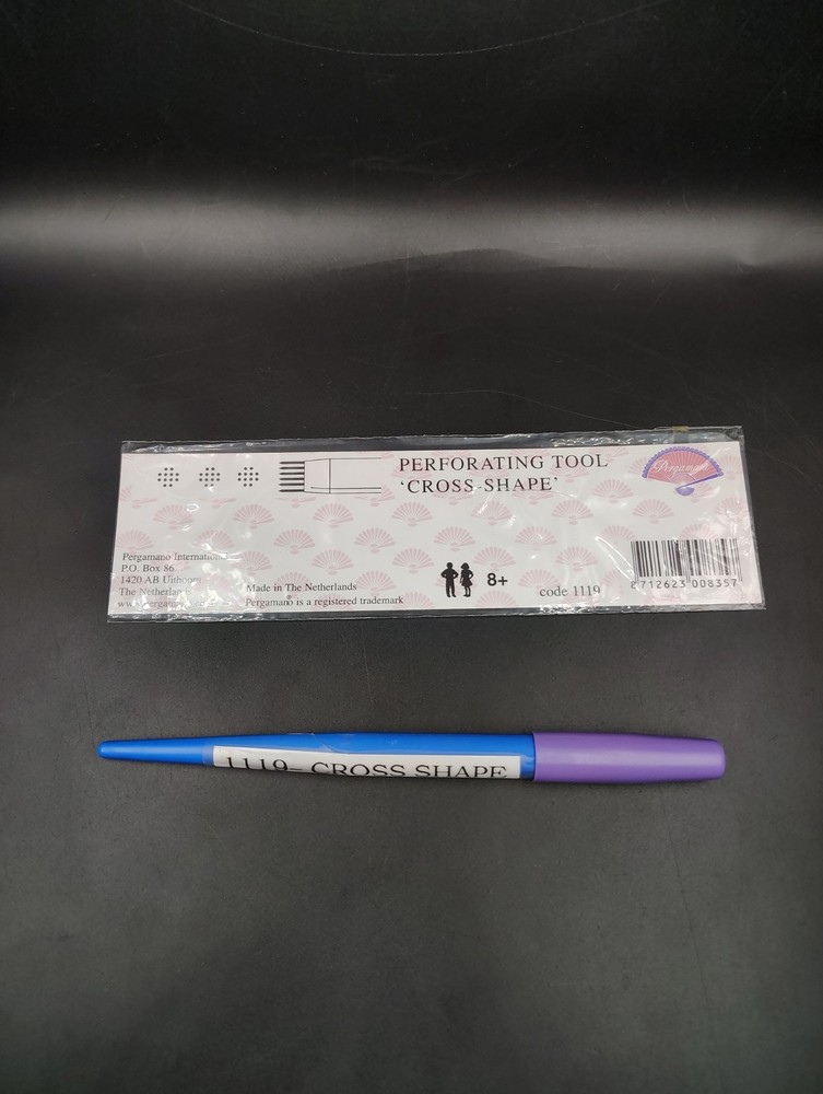 Vintage Pergamano Cross Shape Perforating Tool 1119