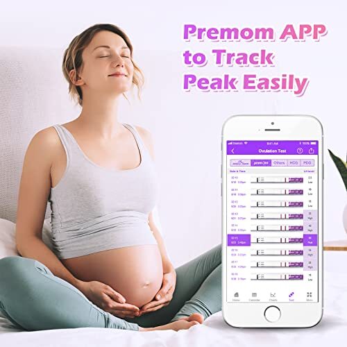 Premom Quantitative Ovulation Predictor Kit:40 Ovulation Tests + 10 Pregnancy Te