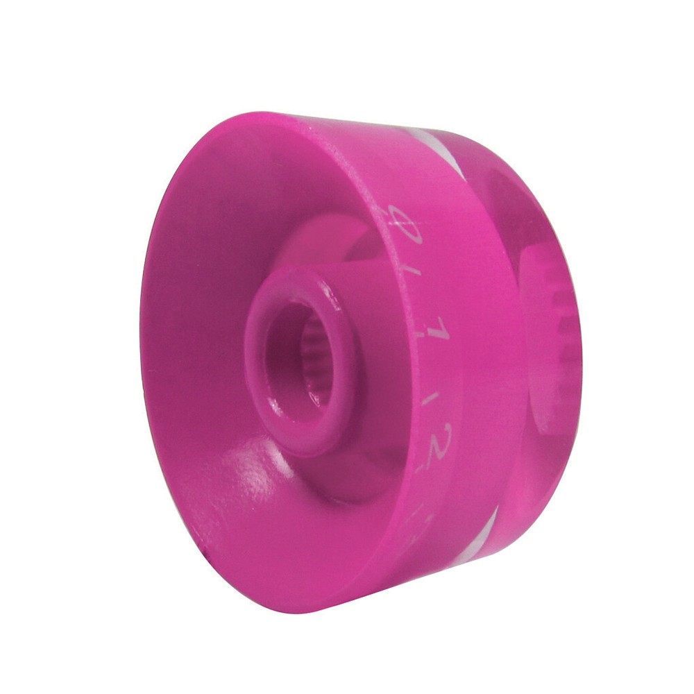 FLEOR 20PCS Fuchsia Barrel LP Guitar Volume Tone Knob Control Speed Knobs Button