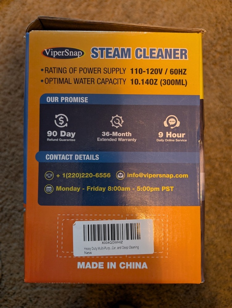 ViperSnap Handheld Steam Cleaner & 14 piece accessory kit Tested CIB