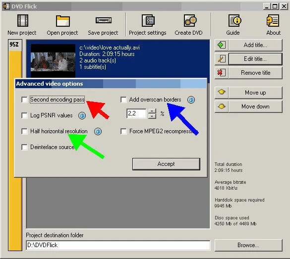 DVD Flick Convert Any Video to DVD - AVI, DIVX, FLV, MOV, WMV for Windows