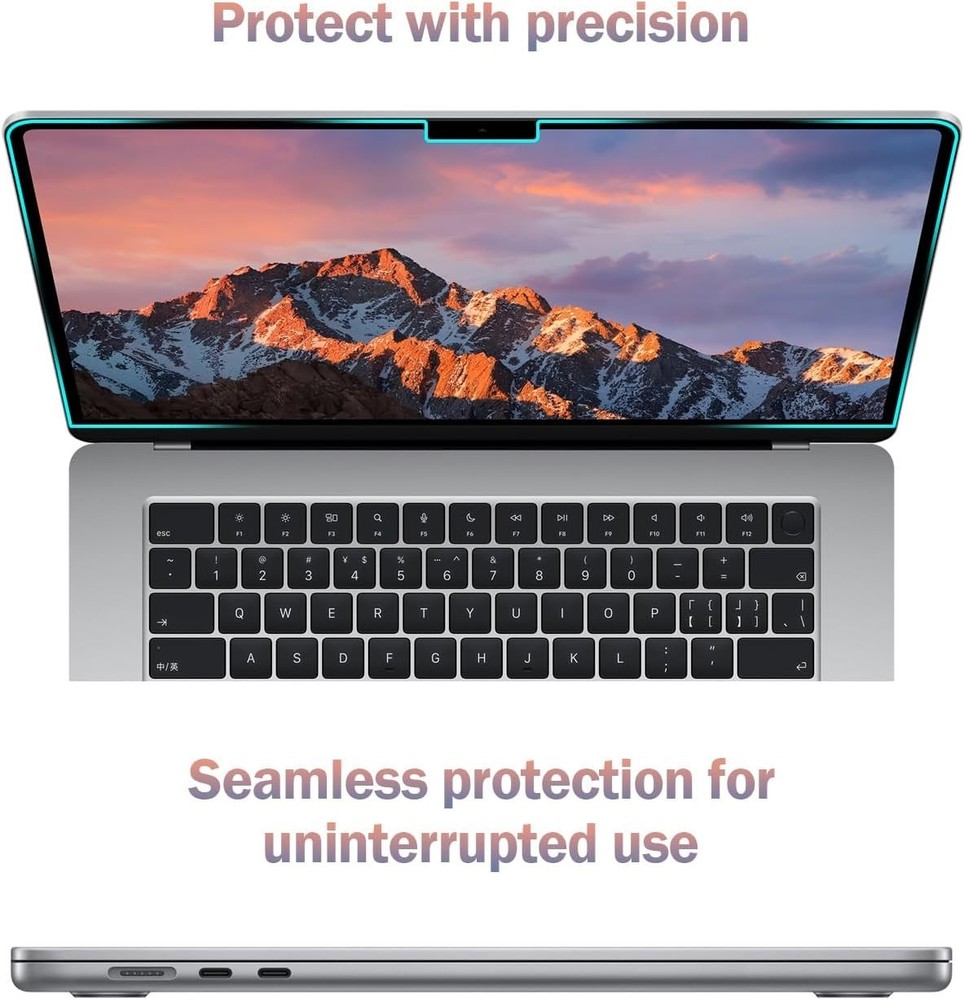 Eye Protection 2-Pack Anti Blue Light Matte Screen Protector for MacBook Pro 15