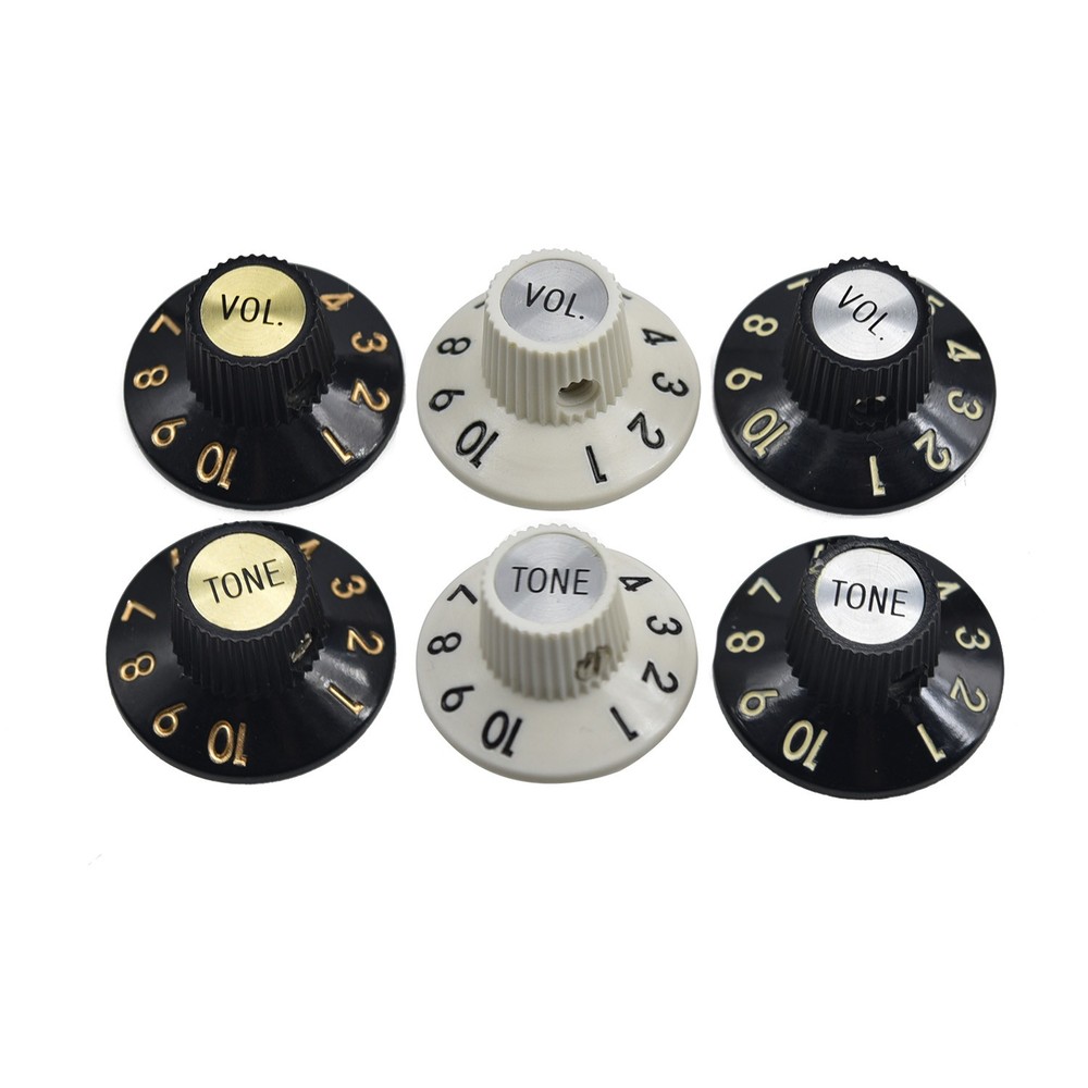 KAISH Skirted Witch Hat Knobs 2V2T for 72 Telecaster Custom/AMP/Jazzmaster