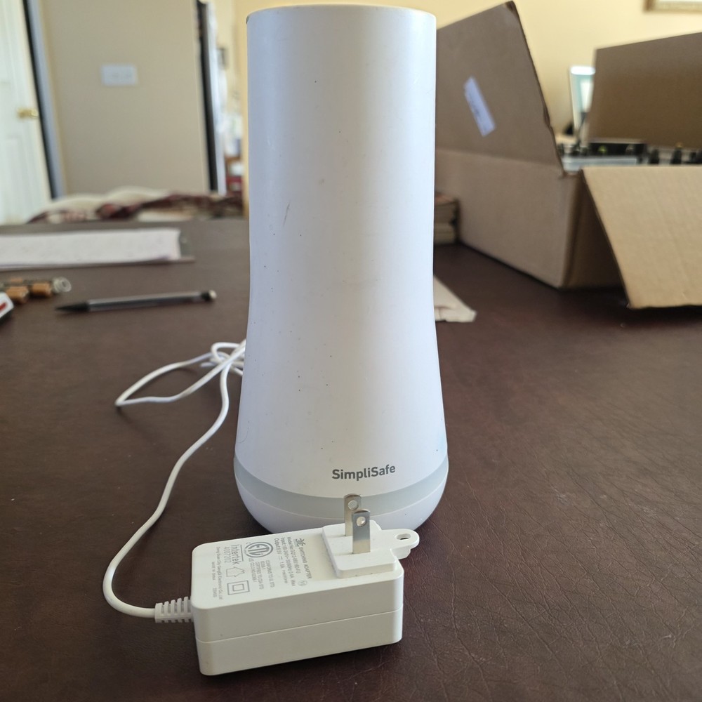 SimpliSafe SSBS3 Home Security System Base Station White with Power Adapter