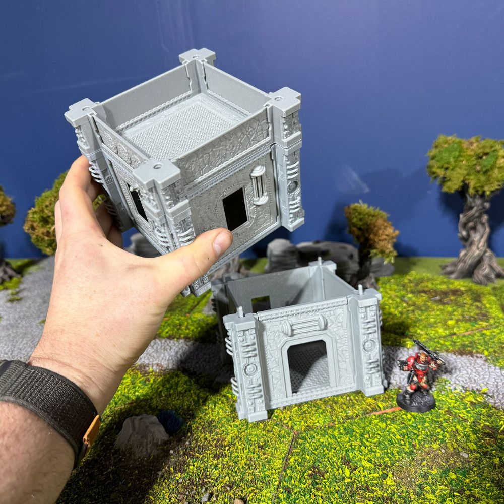 Gothic Building Sci-Fi Wargaming Terrain: 3D Printed