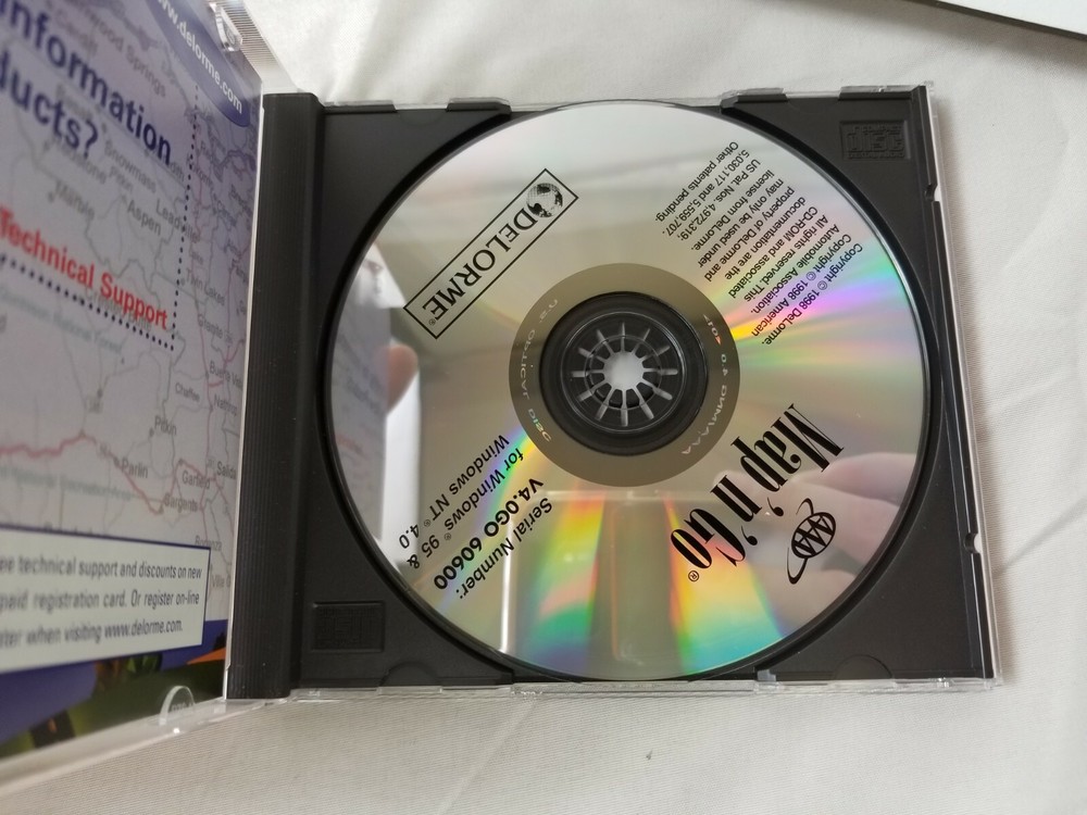 DeLORME AAA MAP N GO Maps PC BIG BOX 1998 win95 computer