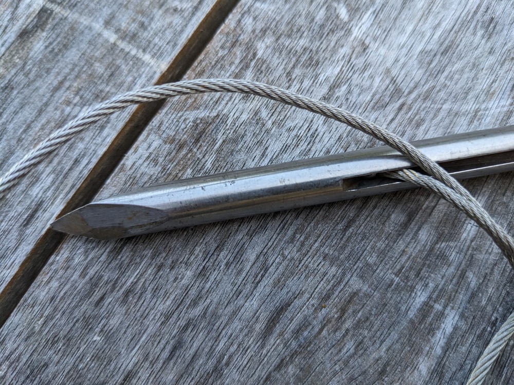 Two Original Alexander 3/8" Cable Speagun Sliptips