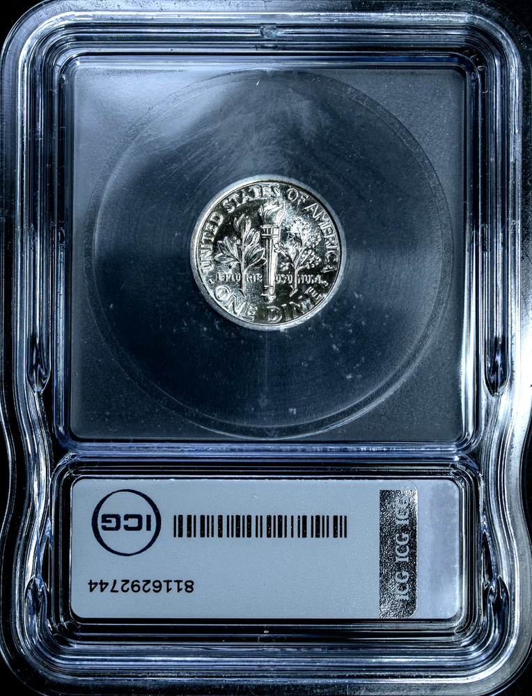 2002-D Roosevelt Dime ICG MS68 FB Full Bands High Grade + Signed Label