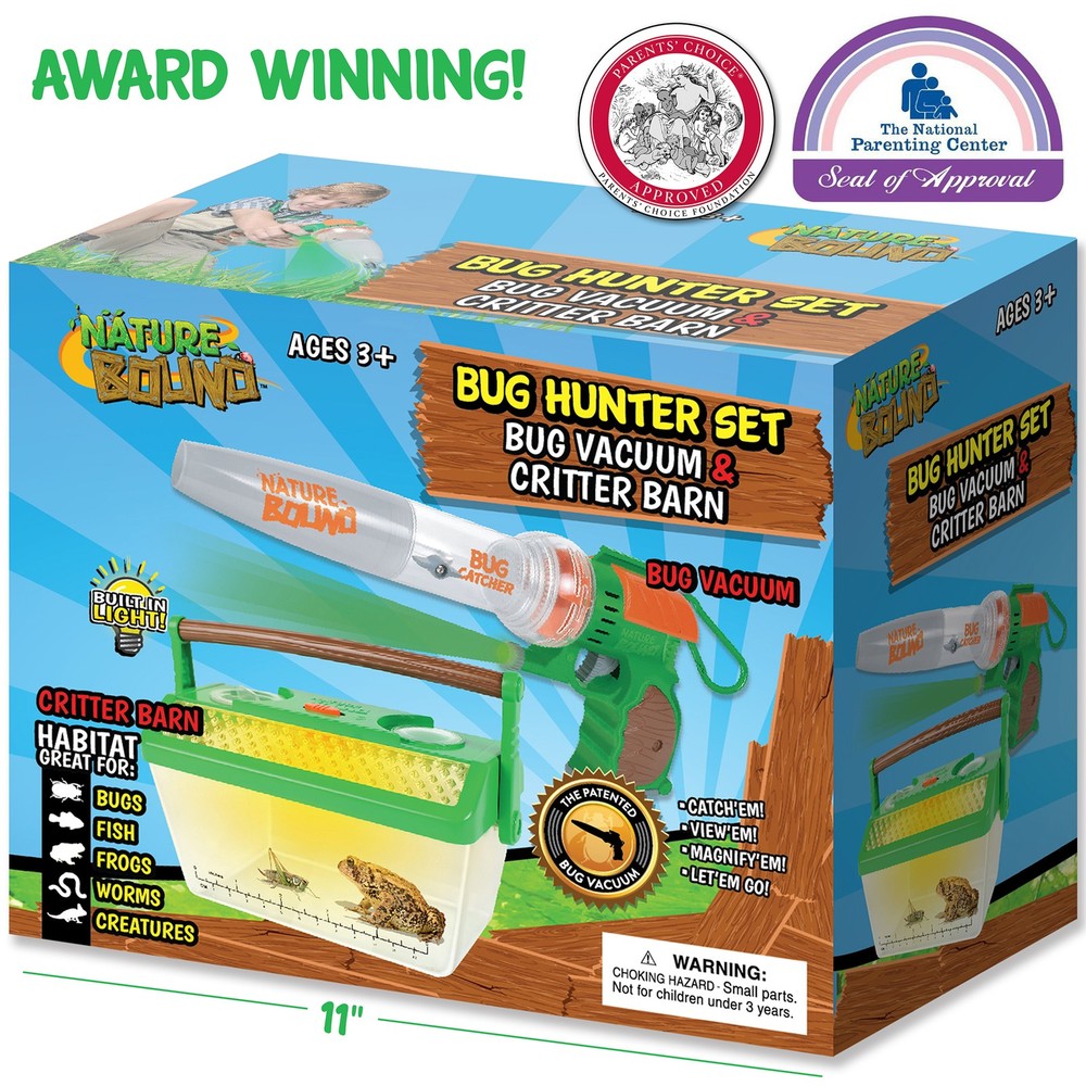 Nature Bound: Bug Hunter Bundle Set - Insect Vacuum & Critter Barn - Light-Up