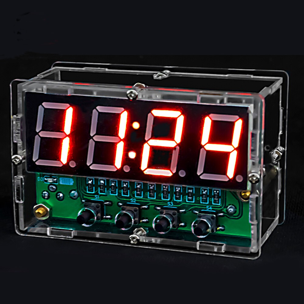 Electronic Clock Kit Multifunction Digital Clock Soldering Practice DIY Kit DC5V