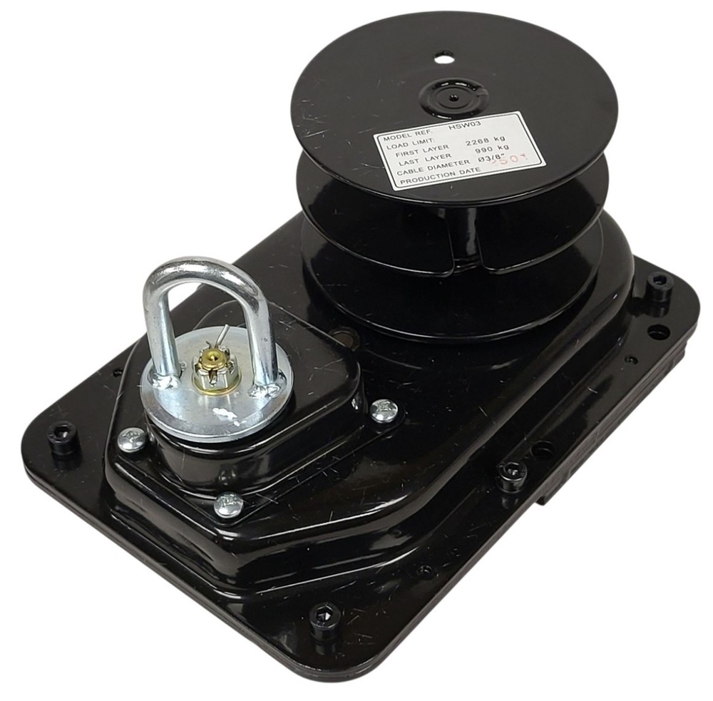 NEW WindLift HSW03 Double Pull 5000 LB Black Ceiling Winch