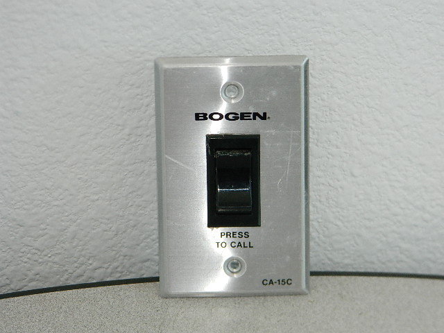 BOGEN CA-15C IN WALL PUSH CALL BUTTON TALK EMERGENCY SWITCH (50+ AVAL)